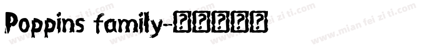 Poppins family字体转换